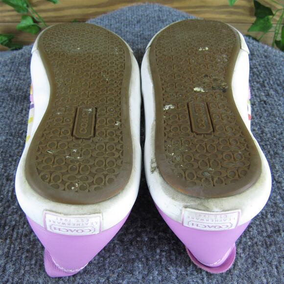 Coach Women's Beale Sneaker Pink Fabric Sz 8.5 Medium Used 2025 - Picture 7 of 8